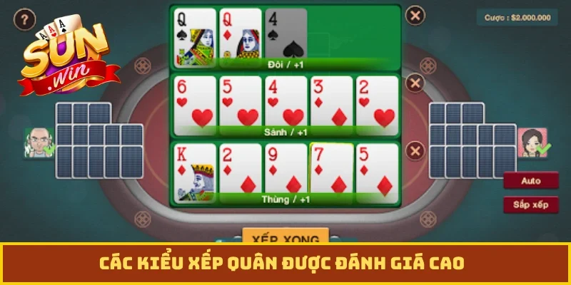 Các kiểu xếp quân được đánh giá cao