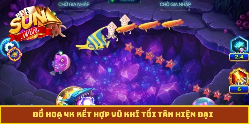 Đồ hoạ 4K kết hợp vũ khí tối tân hiện đại