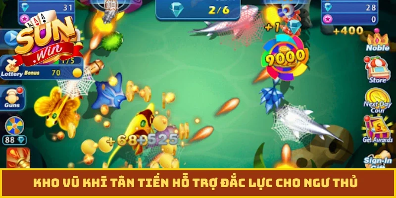 Kho vũ khí tân tiến hỗ trợ đắc lực cho ngư thủ