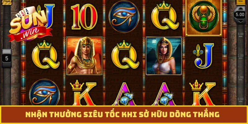 Nhận thưởng siêu tốc khi sở hữu dòng thắng